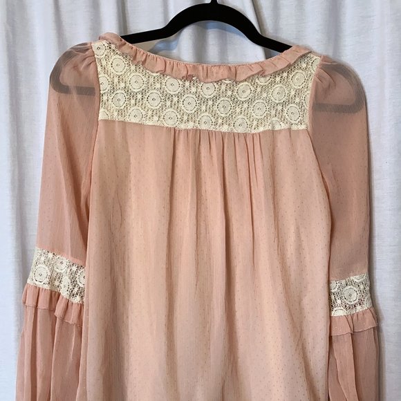 ROJITA! Chiffon Kawaii Top - Lolita Gyaru Japanese - Cottagecore Pastel Jirai - Picture 2 of 6